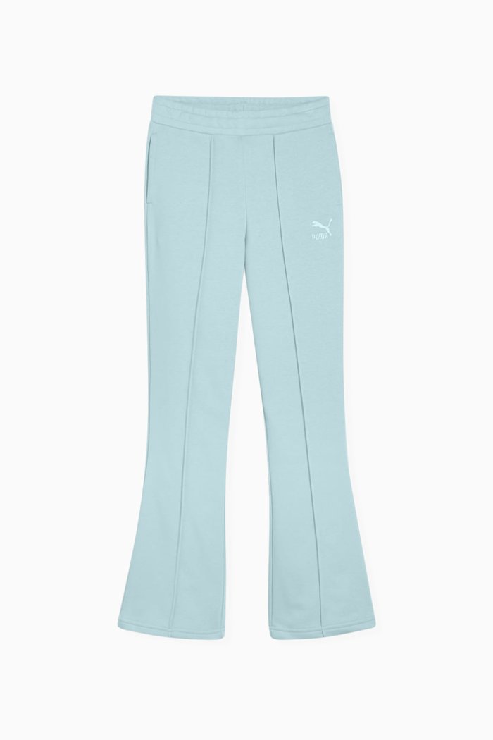 

Flared Pants in Cotton Blend, Blue