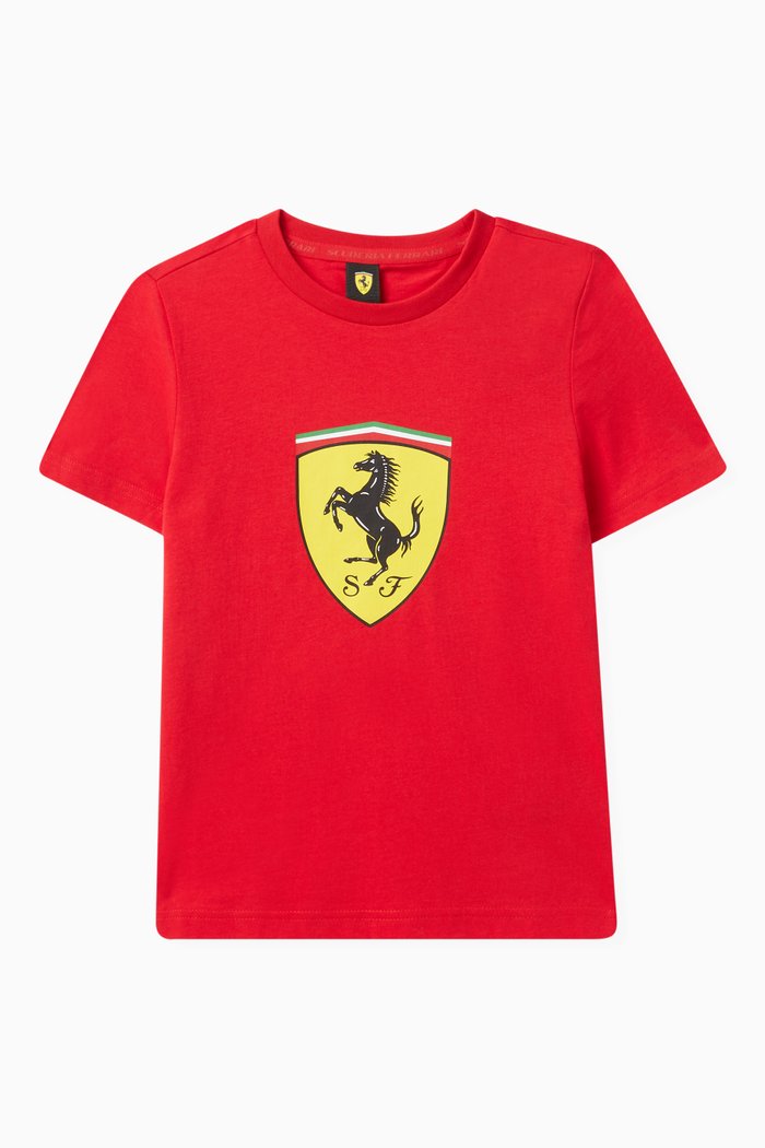 

Ferrari Race T-shirt in Cotton Jersey, Red