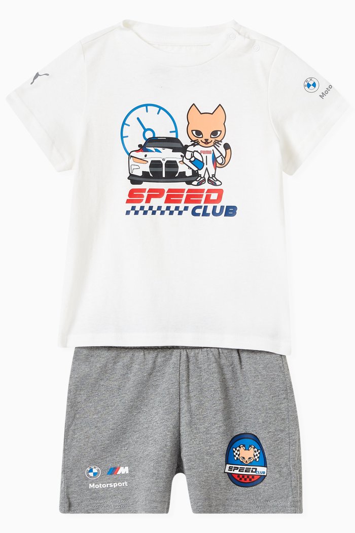

BMW M Motorsport T-shirt & Shorts Set in Cotton, White