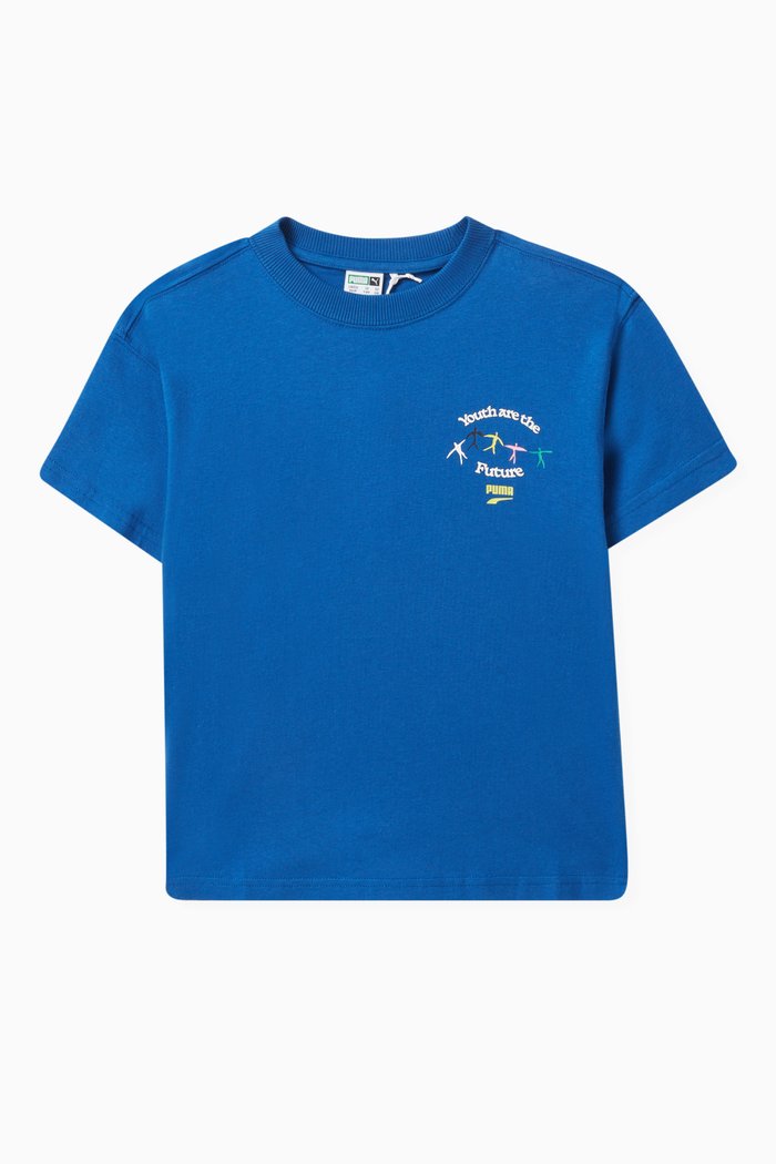 

Downtown T-shirt in Cotton, Blue