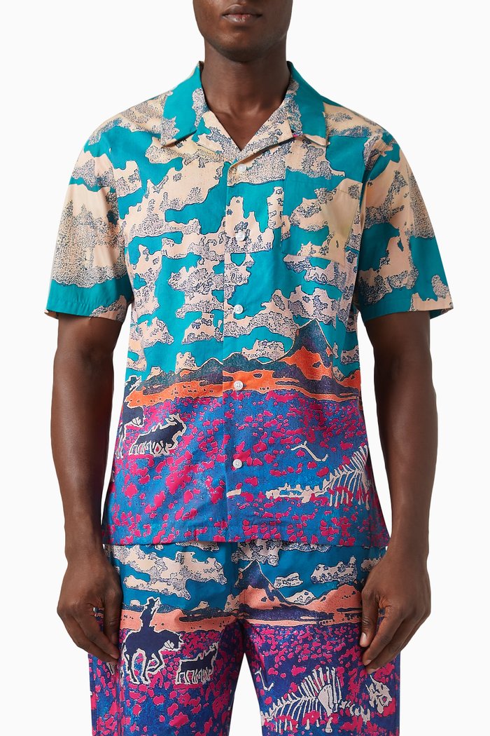 

Cloud World Shirt in Cotton, Multicolour