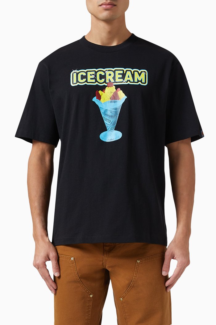 Sundae T-shirt in Jersey, Black