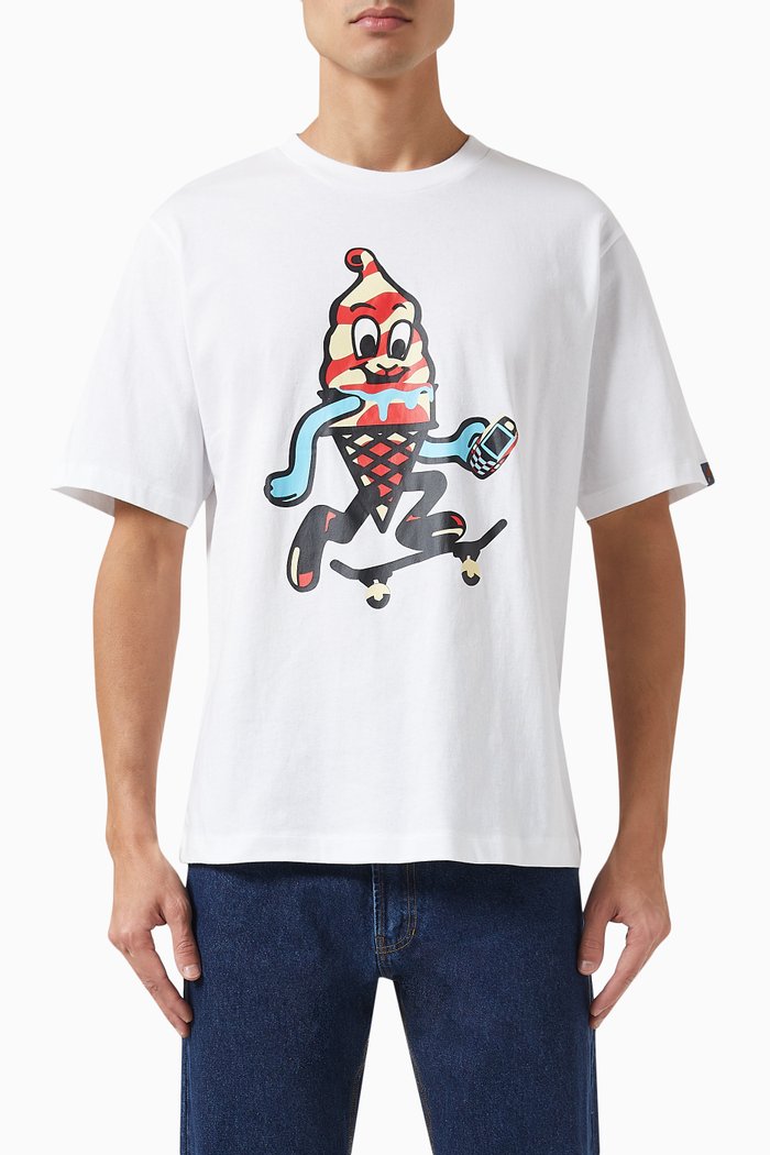 

Skate Cone T-shirt in Jersey, White