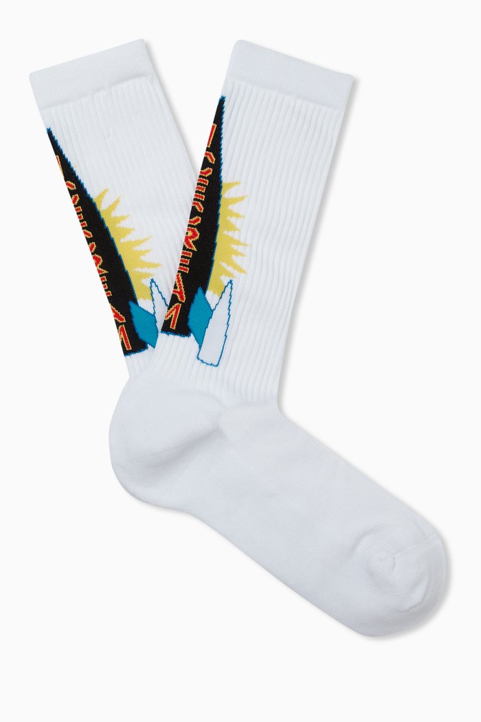 

Rocket Socks in Knit, White