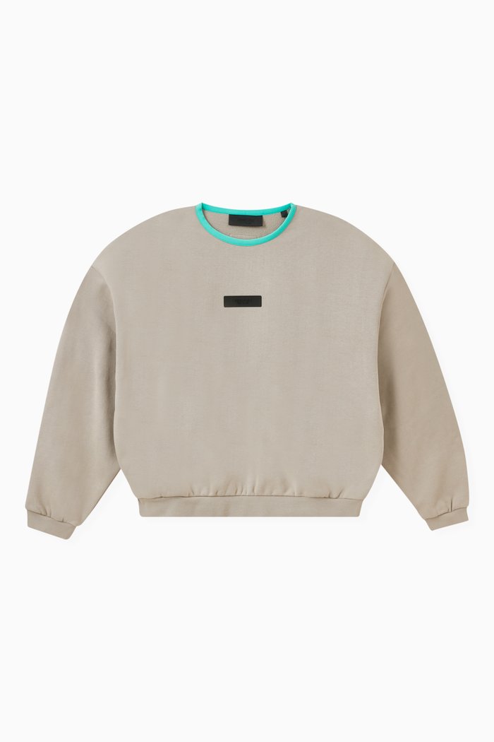 Crewneck Sweatshirt in Cotton-fleece, Grey