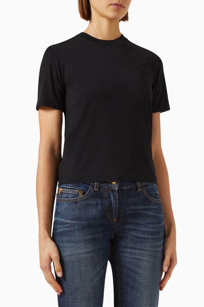 

Monogram T-shirt in Cotton, Black