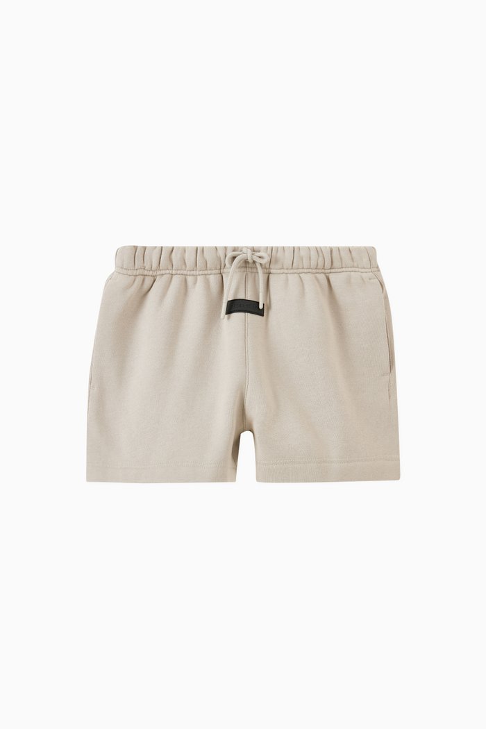Running Shorts in Cotton-fleece, Grey