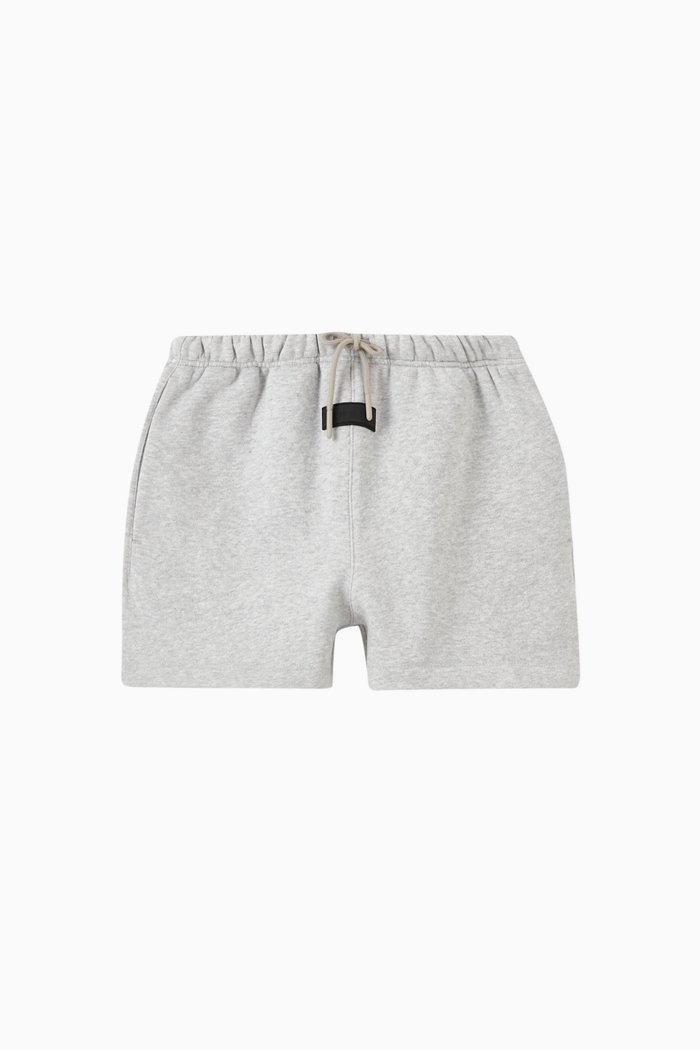 Running Shorts in Cotton-fleece, Grey