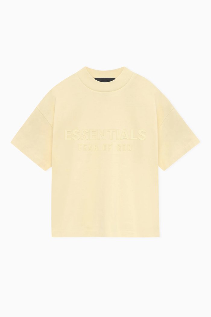 

Short-sleeve Crewneck T-shirt in Cotton-jersey, Yellow