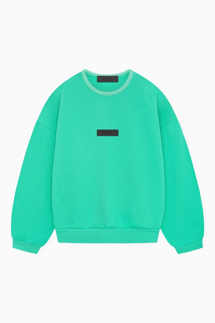 

Crewneck Sweatshirt in Cotton-fleece, Green