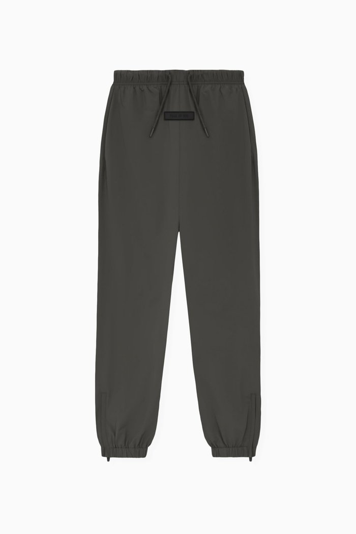 

Logo Trackpants in Stretch Woven Nylon, Black