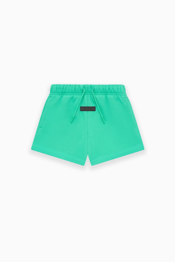 Running Shorts in Cotton-fleece, Green