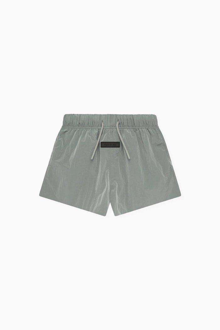 

Running Shorts in Crinkle Nylon, Grey