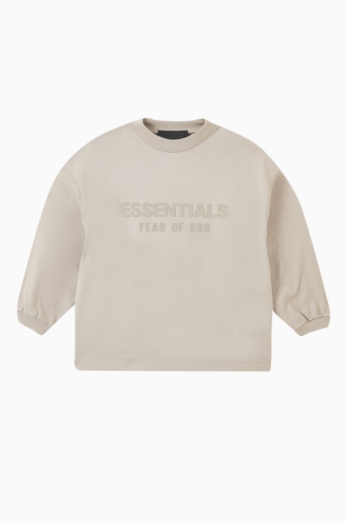 

Long-sleeve T-shirt in Cotton-jersey, Grey