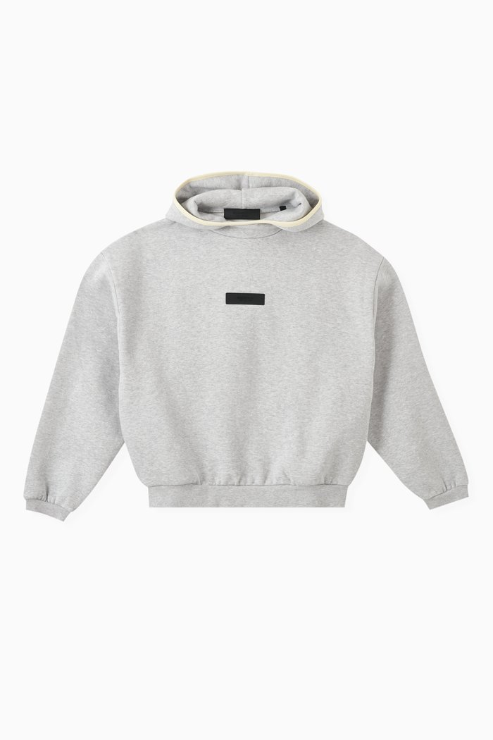 

Logo Hoodie in Cotton-fleece, Grey