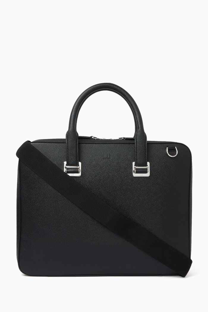 

Cadogan Slim Double Document Case in Full-grain Calf Leather, Black