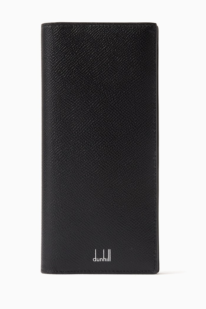 Cadogan 10cc Coat Wallet in Full-grain Calf Leather, Black