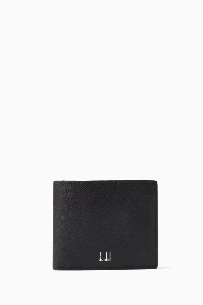 

Cadogan 8cc Billfold Wallet in Full-grain Calf Leather, Black