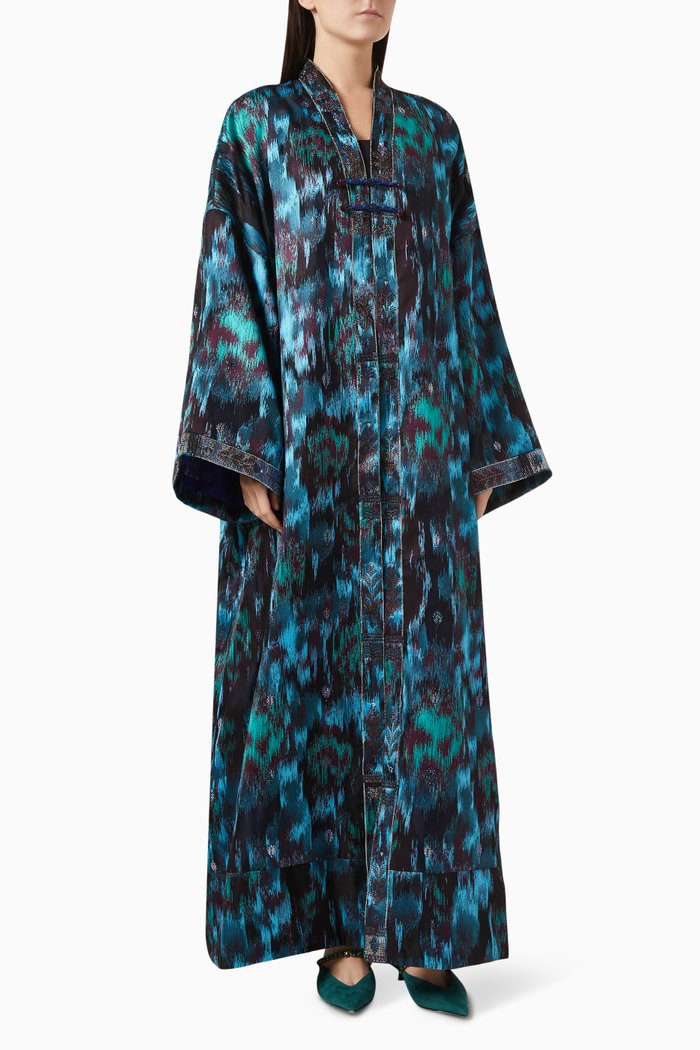 

Embellished Long Coat, Multicolour