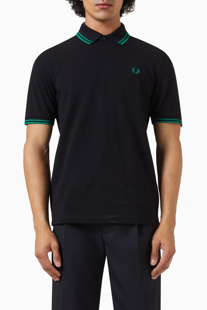 

M12 Fred Perry Polo Shirt in Cotton Piqué, Black