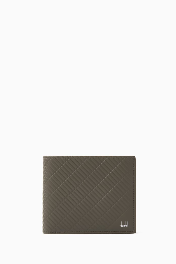 

Cadogan 8cc Billfold Wallet in Full-grain Calf Leather, Green