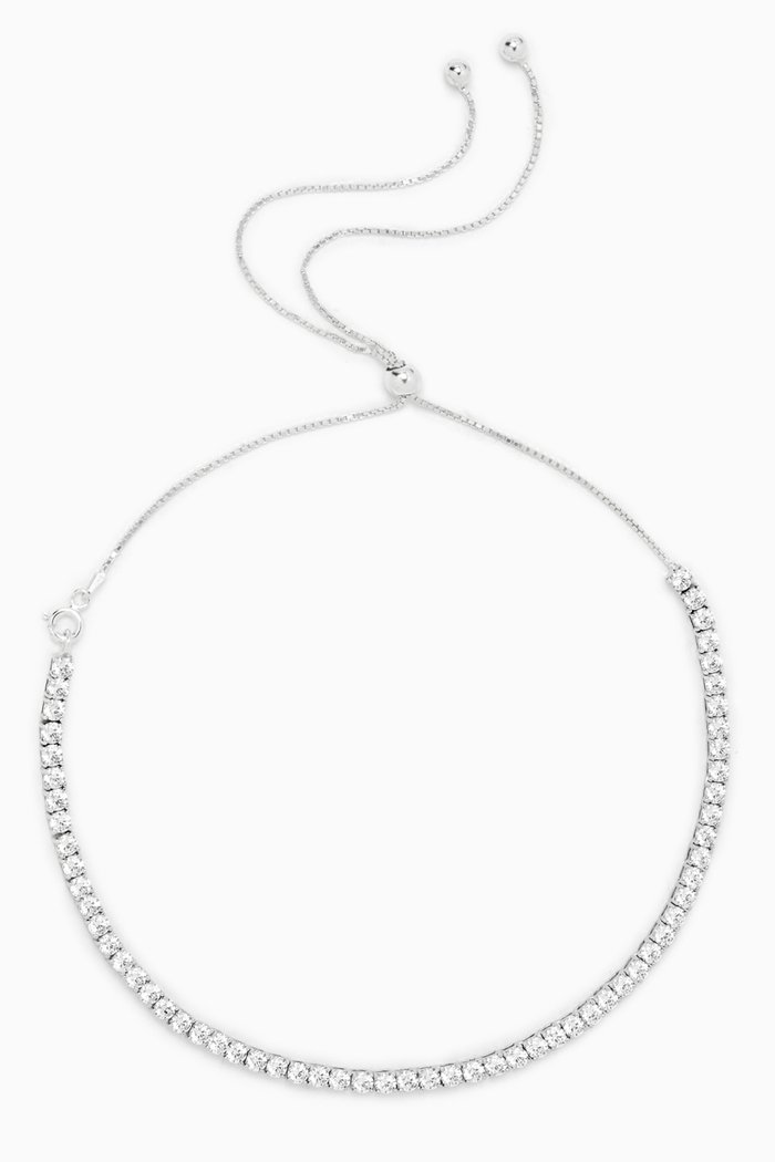 

Zara Choker Tennis Necklace in Sterling Silver