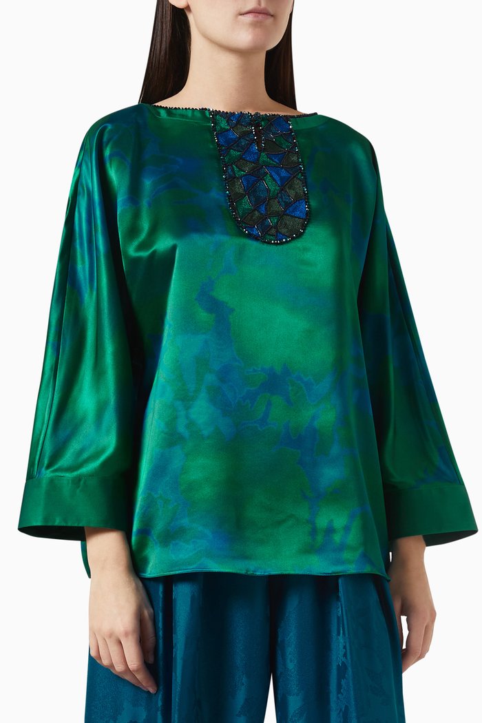 

Bead-embellished Top, Multicolour
