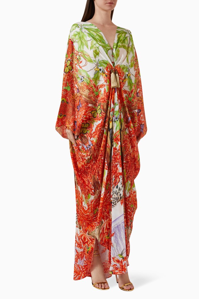 

Stella Gathered Cover-up in Viscose, Multicolour