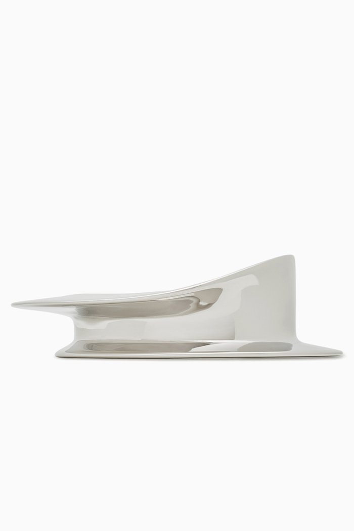 

Architectural Cuff in Metal, Silver