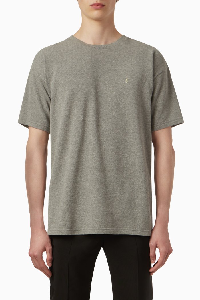 Cassandre T-shirt in Piqué, Grey