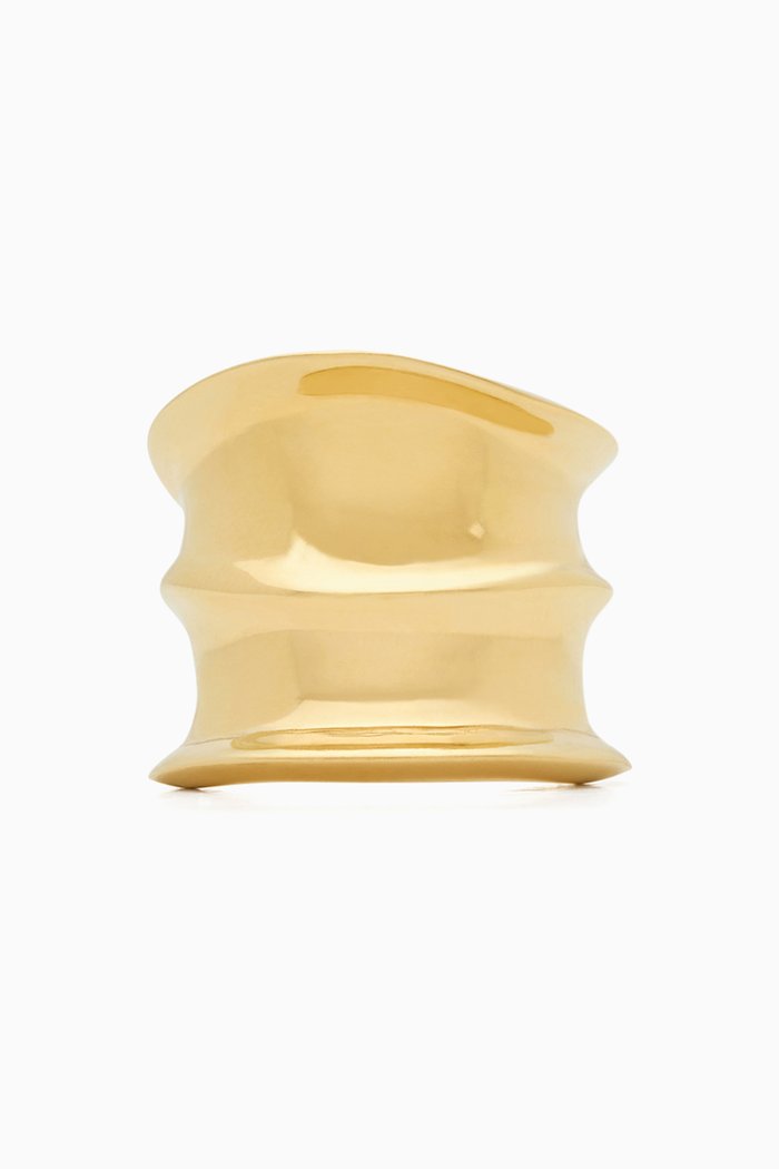 

Organic Sculpted Ring in Metal, Gold