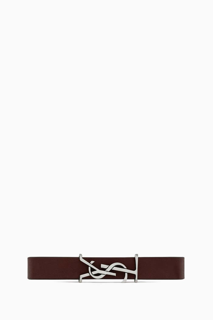 

Cassandre Bracelet in Vegetal Leather & Sterling Silver, Brown