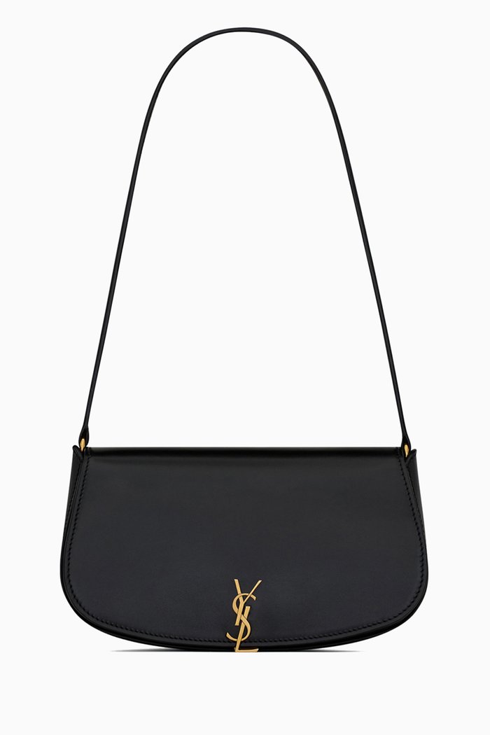

Mini Voltaire Shoulder Bag in Leather, Black