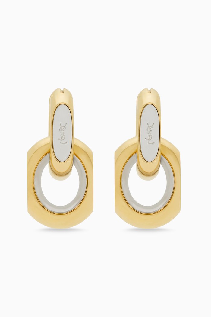 

Cassandre Duo-link Earrings in Two-tone Metal, Gold