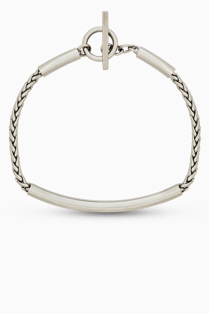 

Tube Chain Bracelet in Metal, Silver