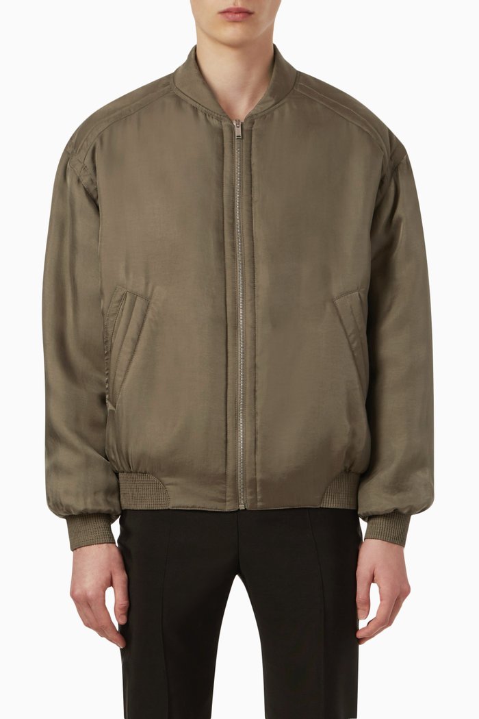 Teddy Jacket in Twill, Green