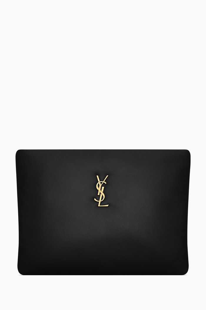 

Calypso Large Pouch in Lambskin, Black