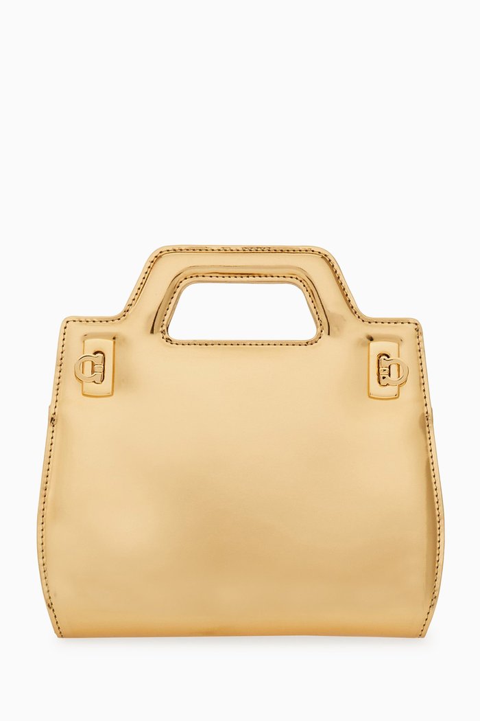 

Mini Wanda Bag in Leather, Brown
