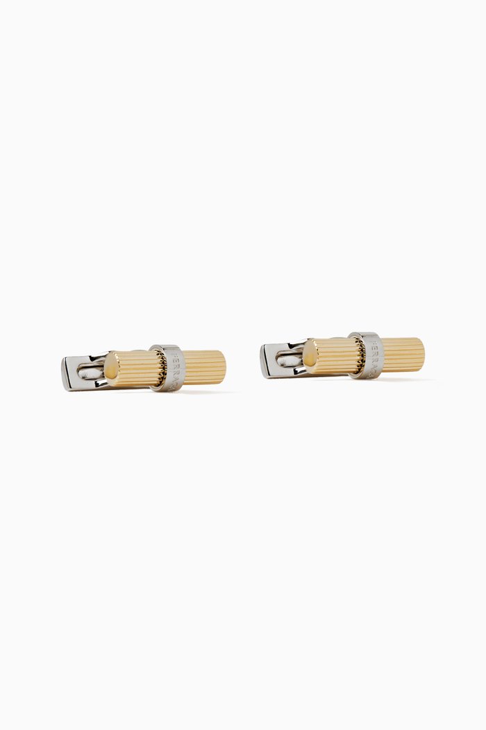 Cufflinks in Metal, Grey