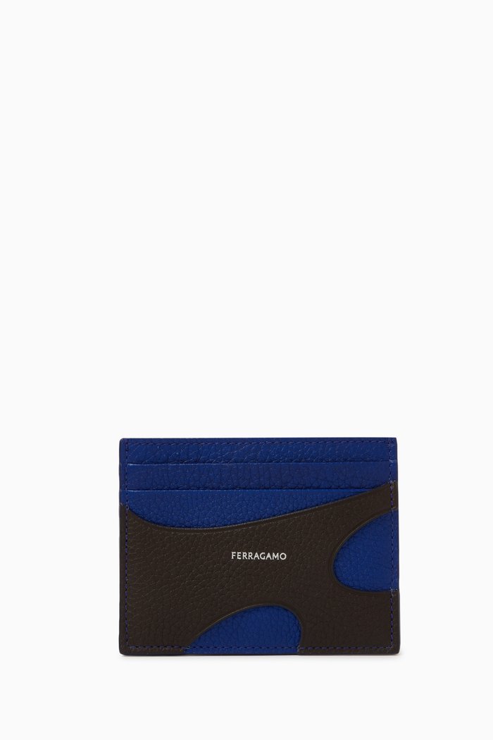 

Cut-out Wallet in Leather, Brown