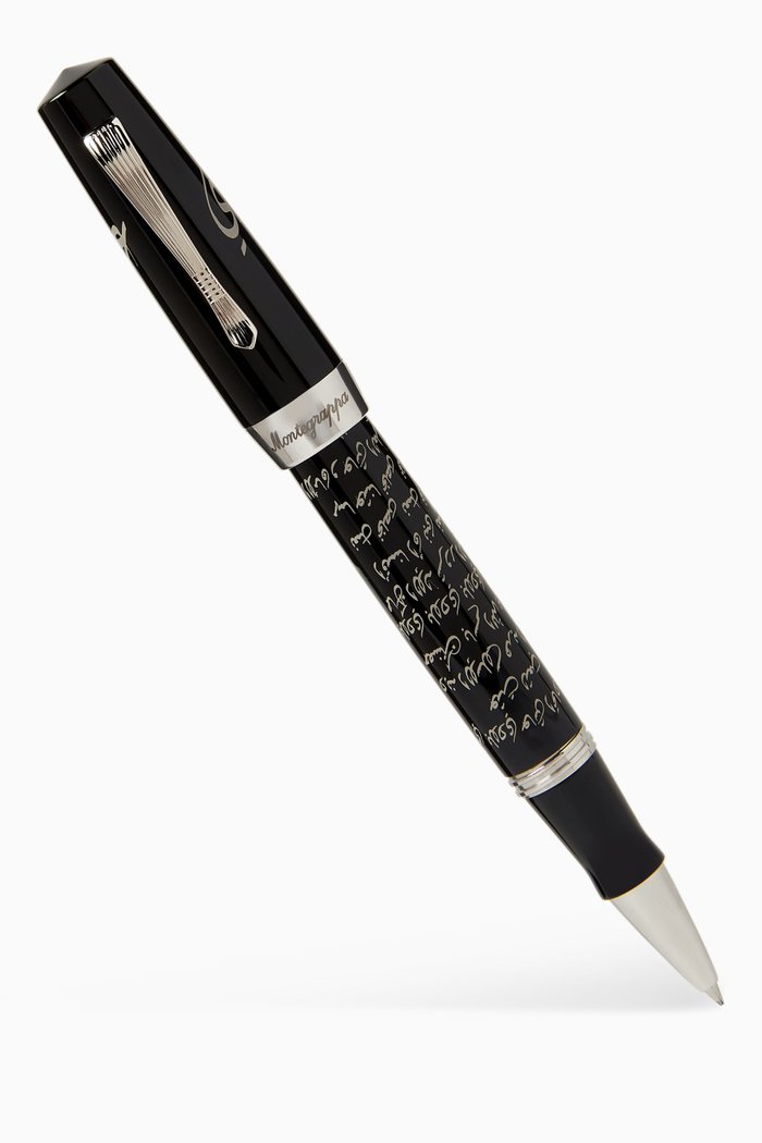 Elmo 02 Rollerball Pen in Resin, Black