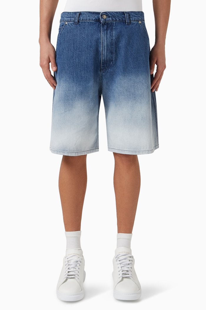 

Bermuda Shorts in Denim, Blue