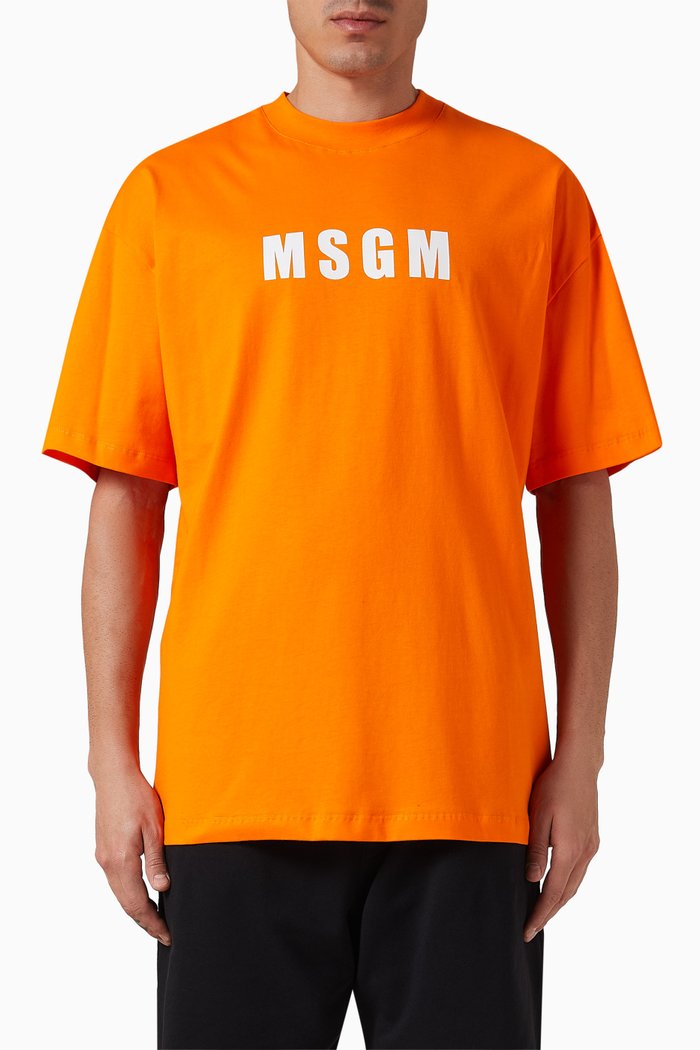 

Logo T-shirt in Cotton-jersey, Orange