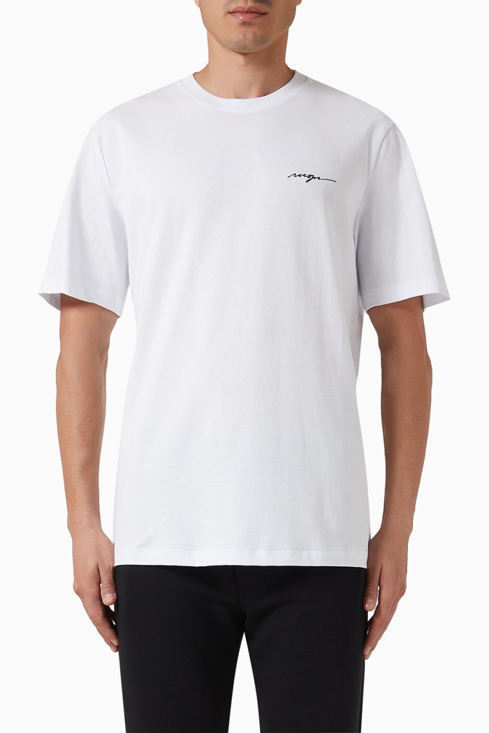 

Logo-embroidered T-shirt in Cotton-jersey, White