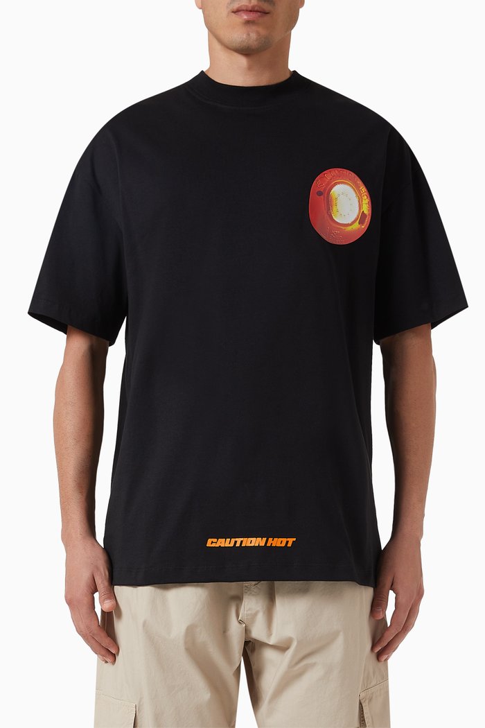 

Graphic-print T-shirt in Cotton-jersey, Black
