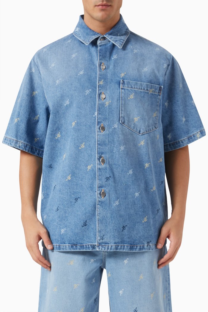 

Miles Shirt in Denim, Blue