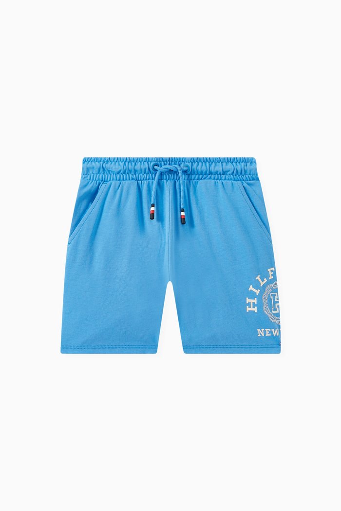 

Monogram Wreath Sweatshorts in Cotton, Blue