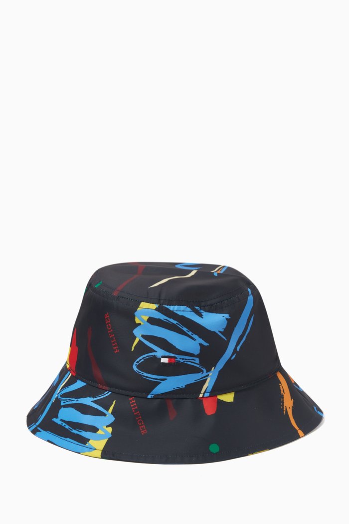 

Printed Bucket Hat in REPREVE® Blend Twill, Blue