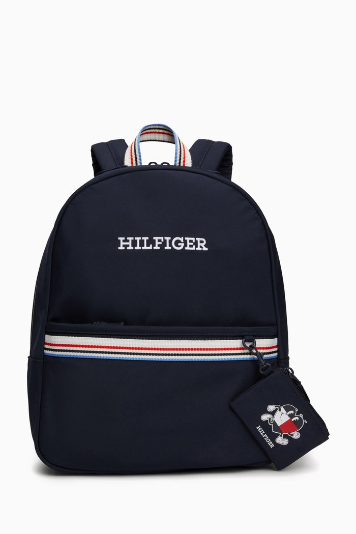 

Pouch Logo Backpack, Blue