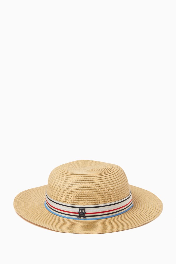 

Logo Summer Hat in Straw, Neutral
